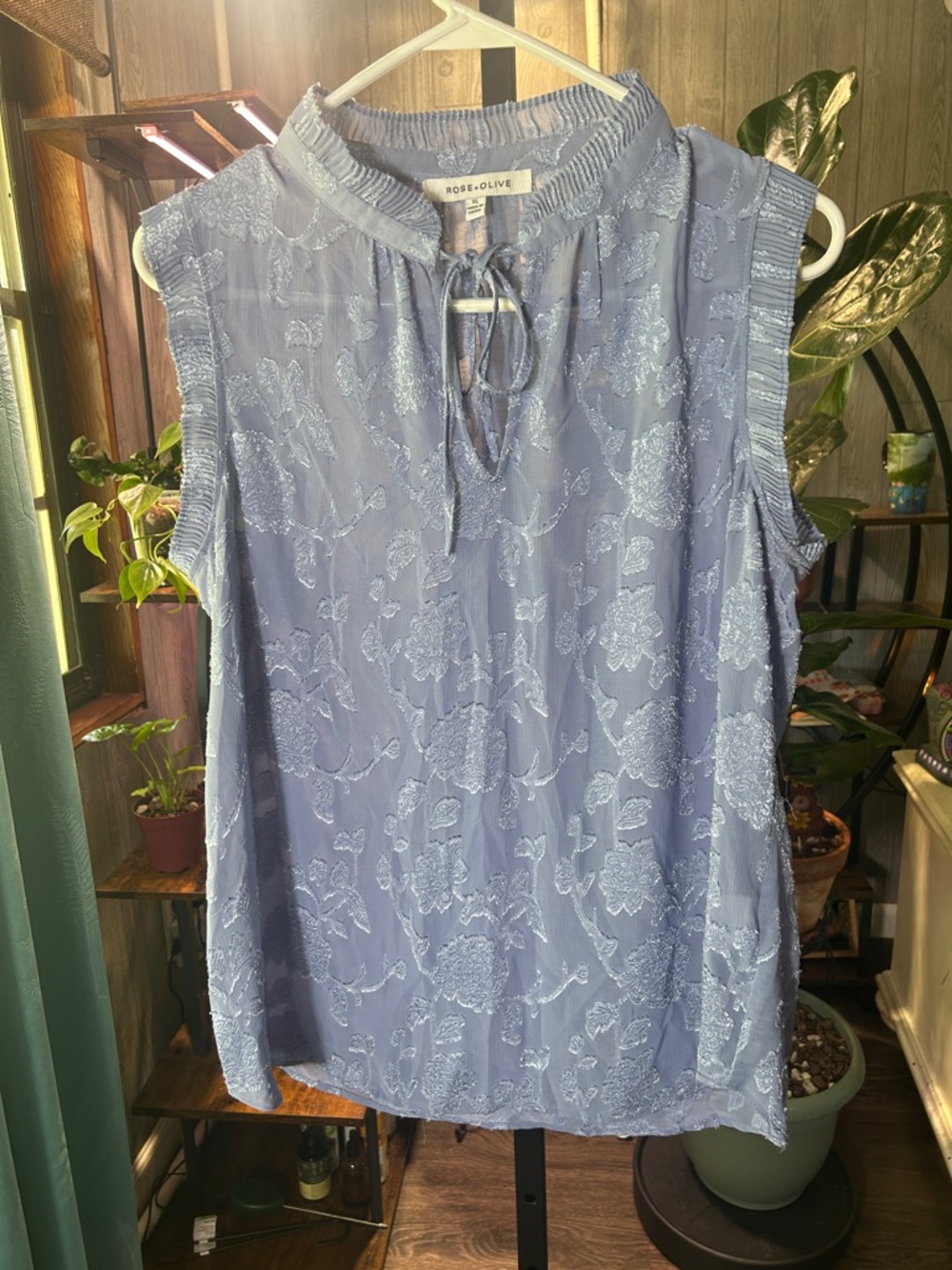 New Rose & Olive Tank Top